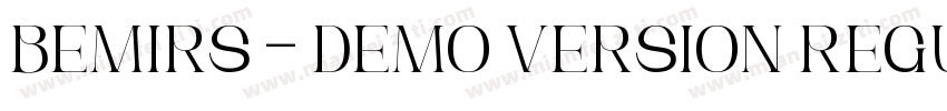 Bemirs - Demo Version Regular字体转换